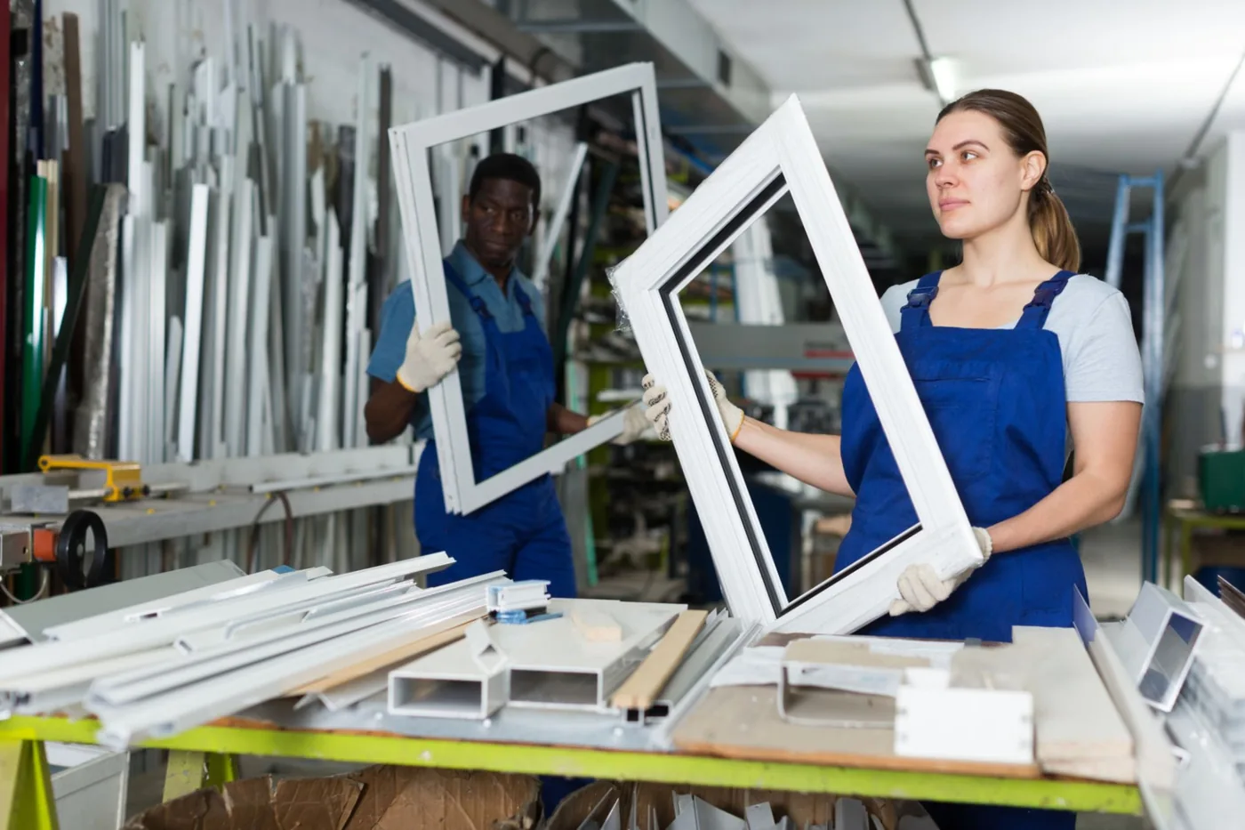 Atelier vitrerie équipe Lyon – DOR SERVICES